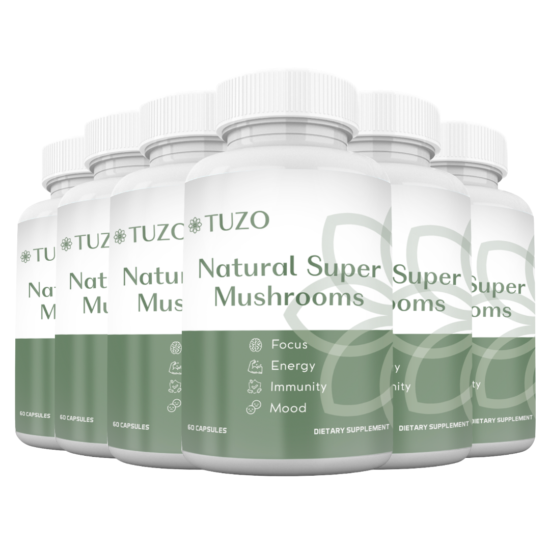 NATURAL SUPER MUSHROOMS (6-BOTTLE BUNDLE)
